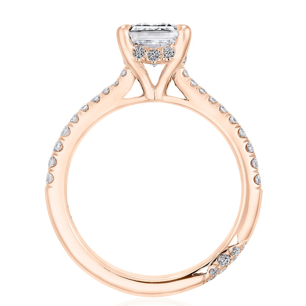 Emerald Solitaire Engagement Ring