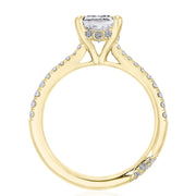 Emerald Solitaire Engagement Ring