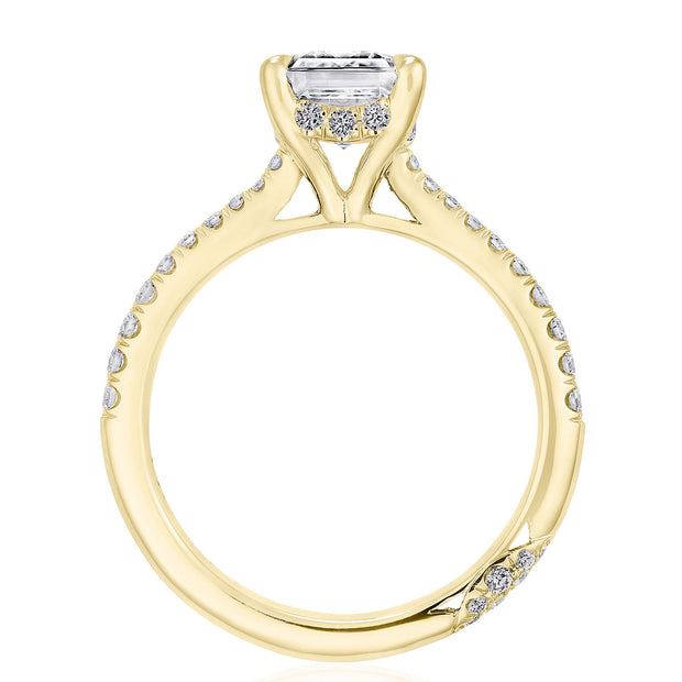 Emerald Solitaire Engagement Ring
