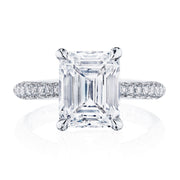 Emerald Solitaire Engagement Ring