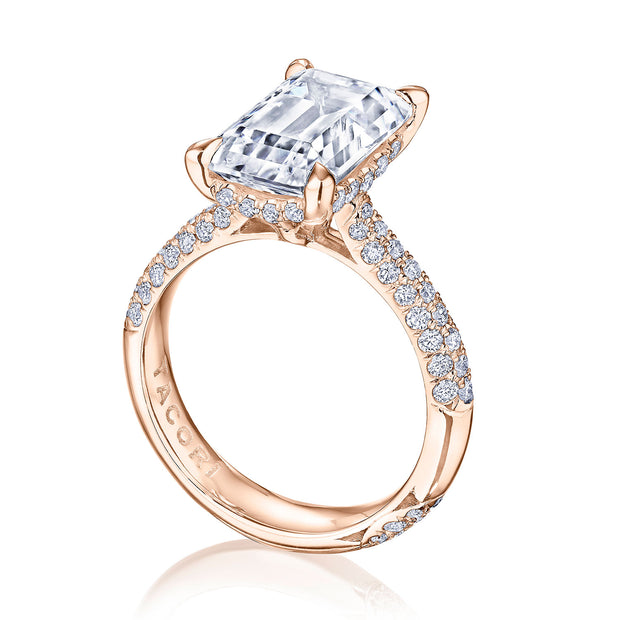 Emerald Solitaire Engagement Ring