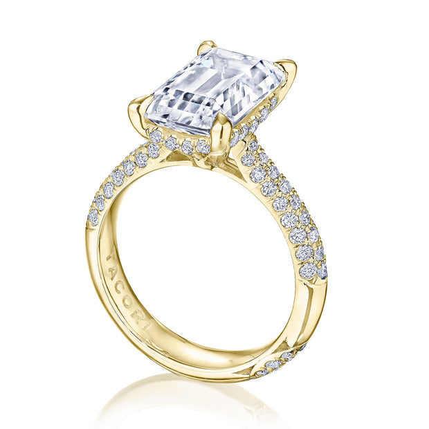 Emerald Solitaire Engagement Ring