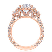 Round 3-Stone Engagement Ring