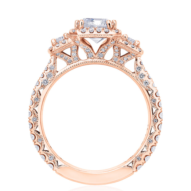 Emerald 3-Stone Engagement Ring