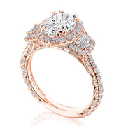 Oval 3-Stone Engagement Ring