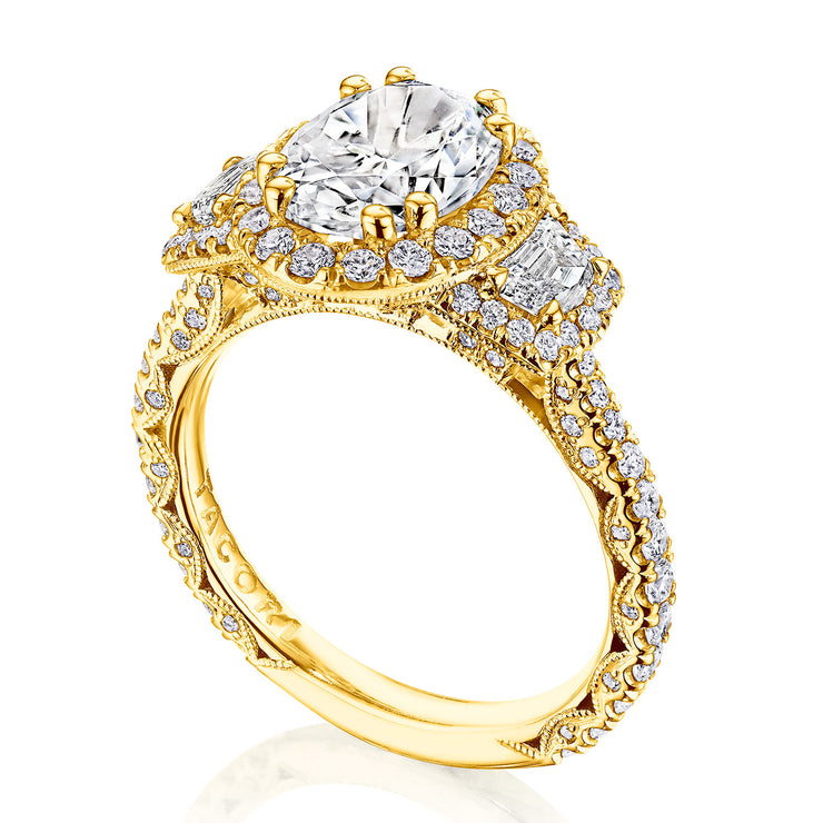 Oval 3-Stone Engagement Ring