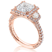 Princess 3-Stone Engagement Ring
