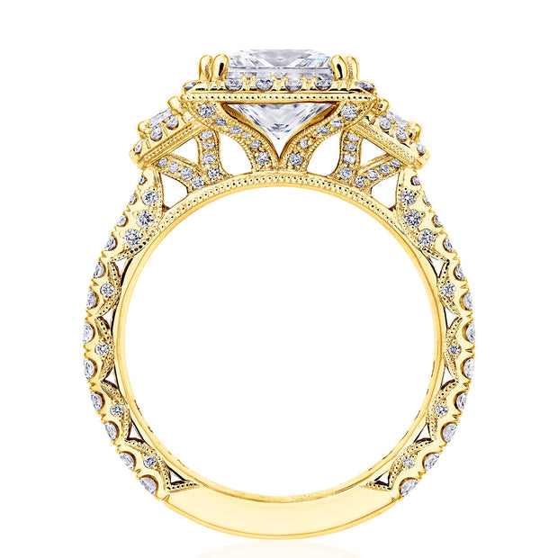 Princess 3-Stone Engagement Ring