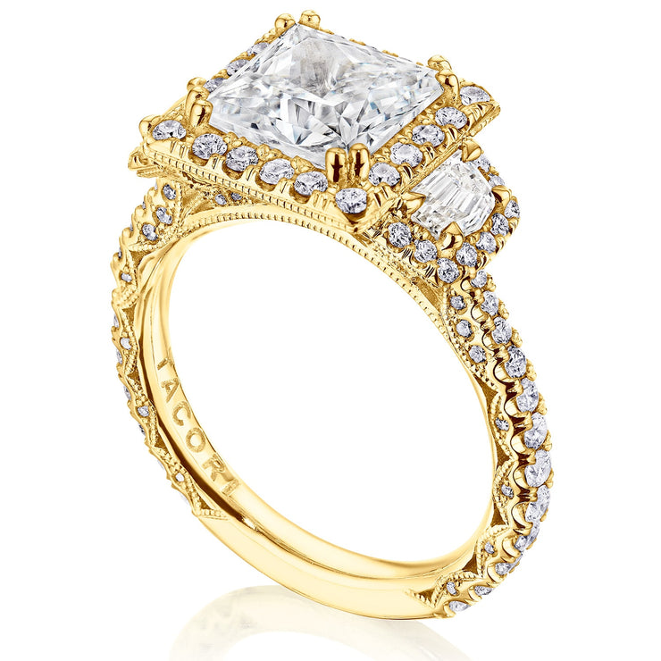 Princess 3-Stone Engagement Ring