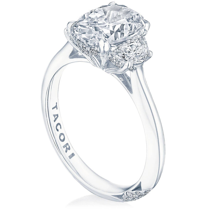 Oval 3-Stone Engagement Ring