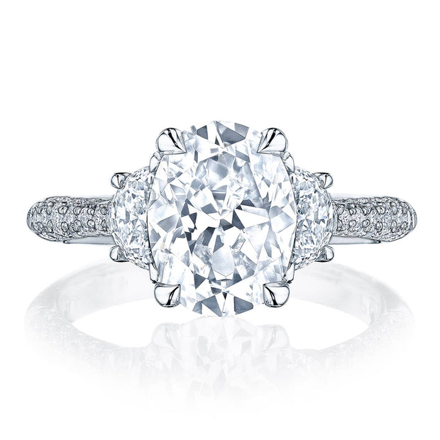 Oval 3-Stone Engagement Ring