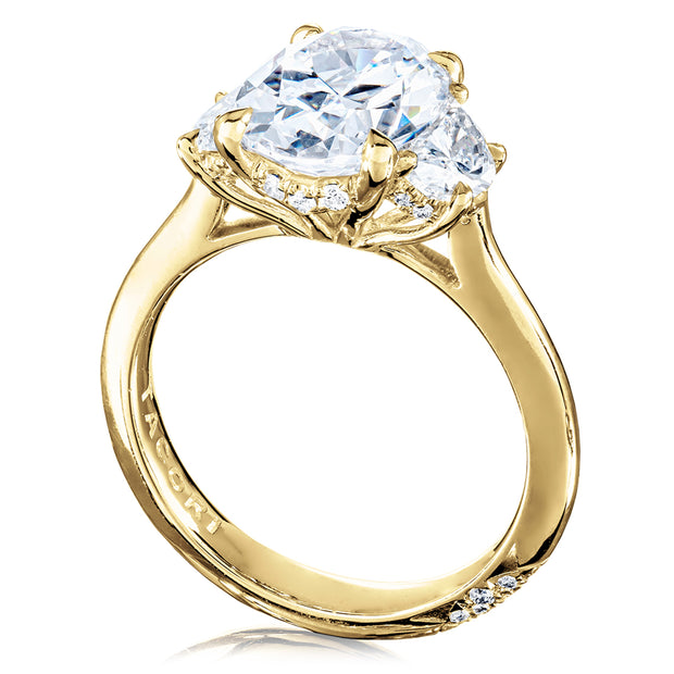 Oval 3-Stone Engagement Ring
