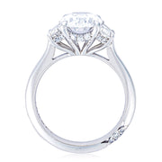 Oval 3-Stone Engagement Ring