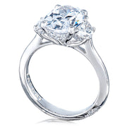 Oval 3-Stone Engagement Ring