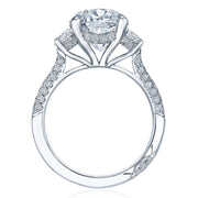 Oval 3-Stone Engagement Ring