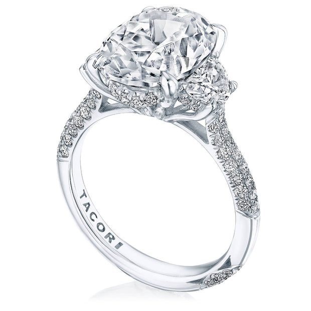 Oval 3-Stone Engagement Ring