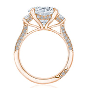 Round 3-Stone Engagement Ring