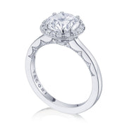 Round Bloom Engagement Ring