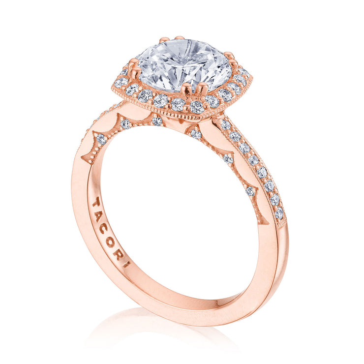 Round Bloom Engagement Ring