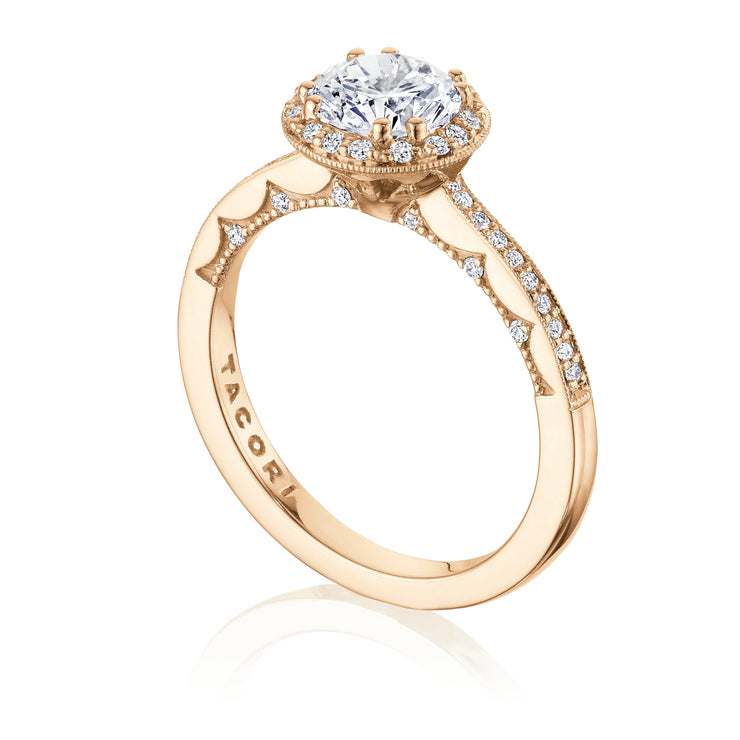 Round Bloom Engagement Ring