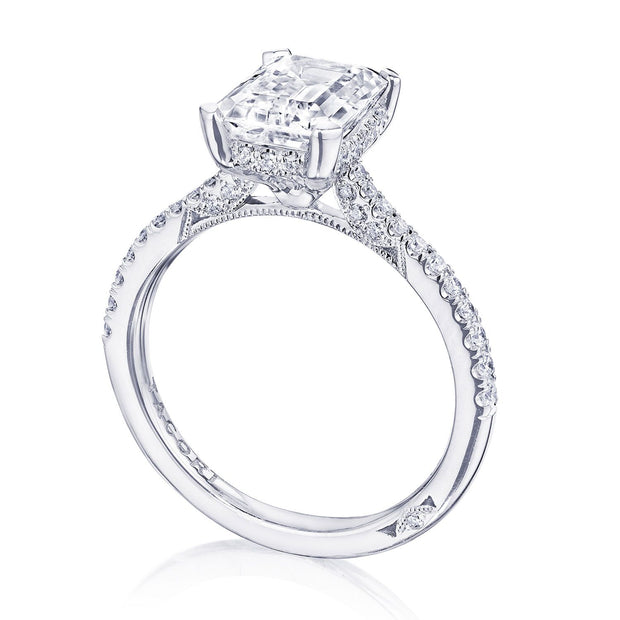 Emerald Solitaire Engagement Ring