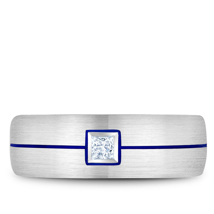 Bleu Royale Wedding Band