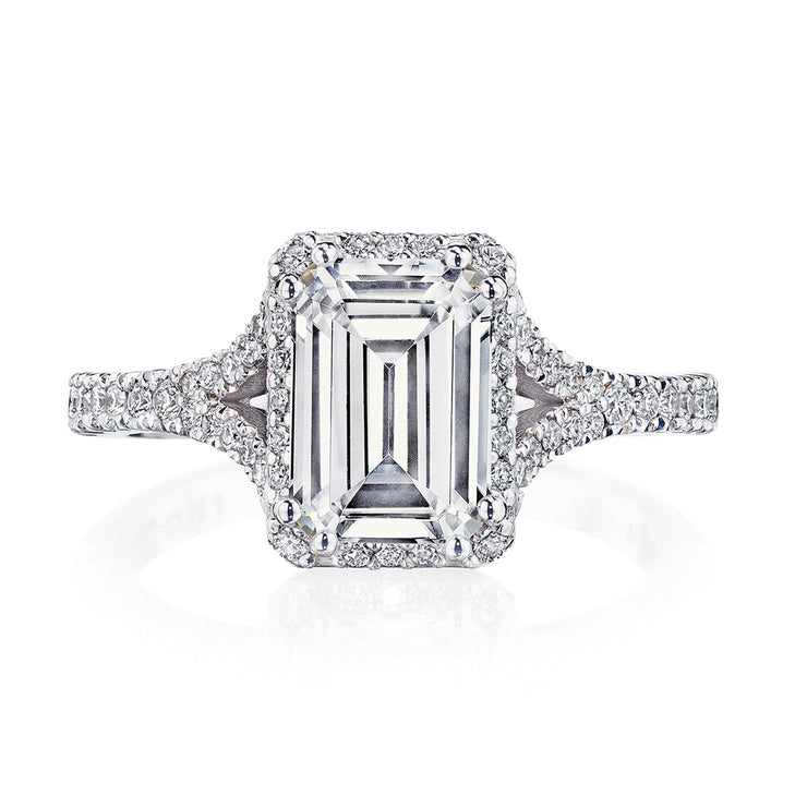 Emerald Bloom Engagement Ring
