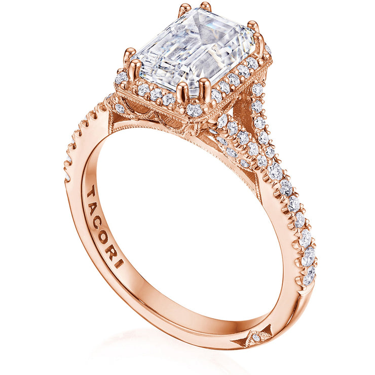 Emerald Bloom Engagement Ring