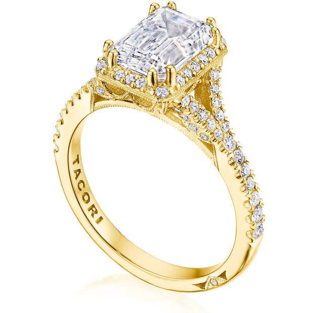 Emerald Bloom Engagement Ring