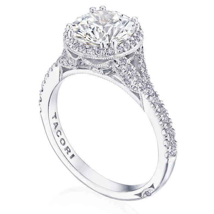 Round Bloom Engagement Ring