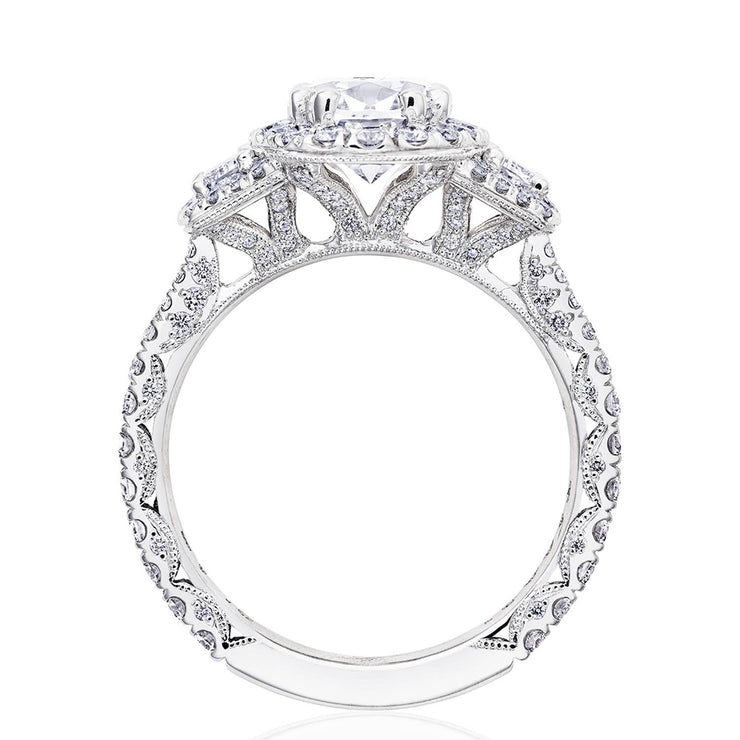 Oval 3-Stone Engagement Ring