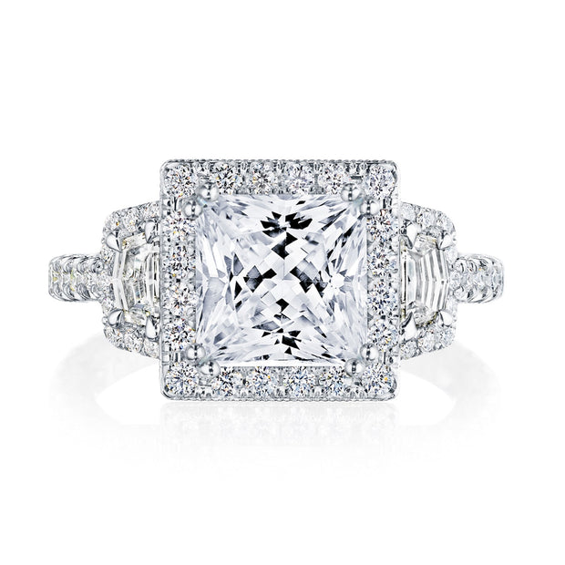 Princess 3-Stone Engagement Ring