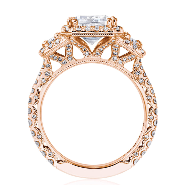 Emerald 3-Stone Engagement Ring