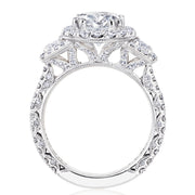 Oval 3-Stone Engagement Ring