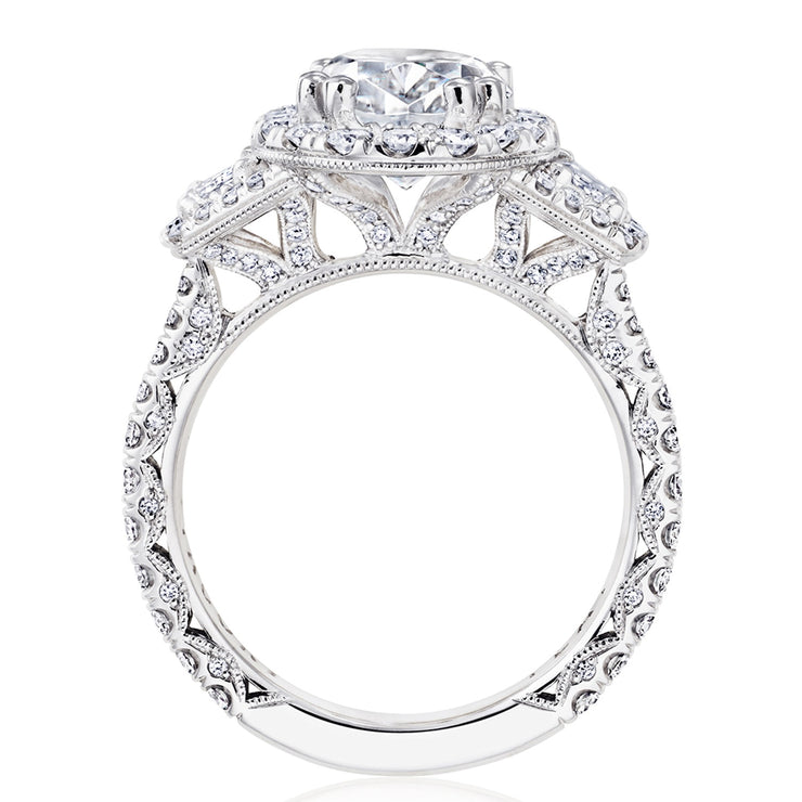 Oval 3-Stone Engagement Ring