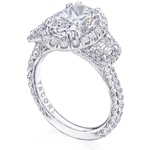 Oval 3-Stone Engagement Ring