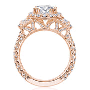 Oval 3-Stone Engagement Ring