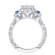 Emerald 3-Stone Engagement Ring