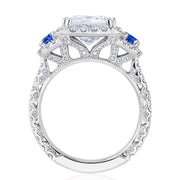 Princess 3-Stone Engagement Ring