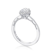 Oval Bloom Engagement Ring