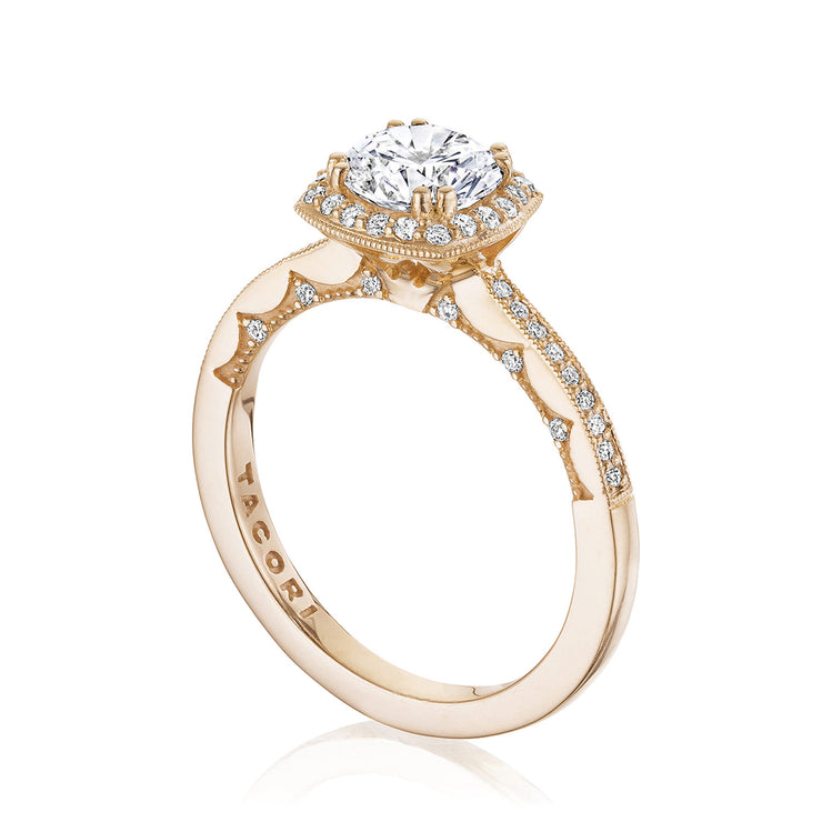 Round Bloom Engagement Ring