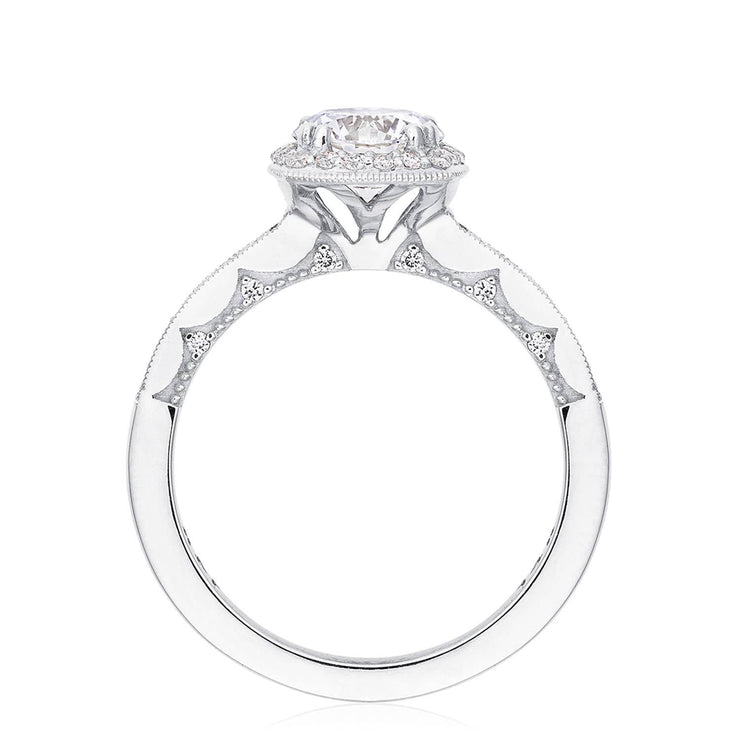 Round with Cushion Bloom Engagement Ring