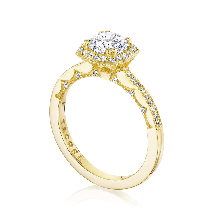 Round Bloom Engagement Ring