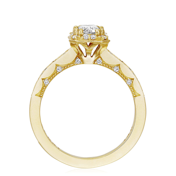 Emerald Bloom Engagement Ring