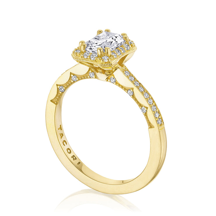 Emerald Bloom Engagement Ring