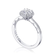 Round Bloom Engagement Ring