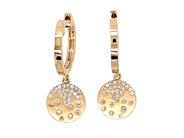 Diamond Disk earrings